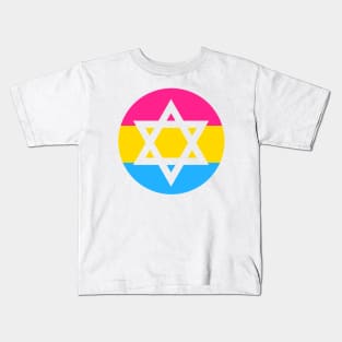 Pan Pride Star of David Kids T-Shirt